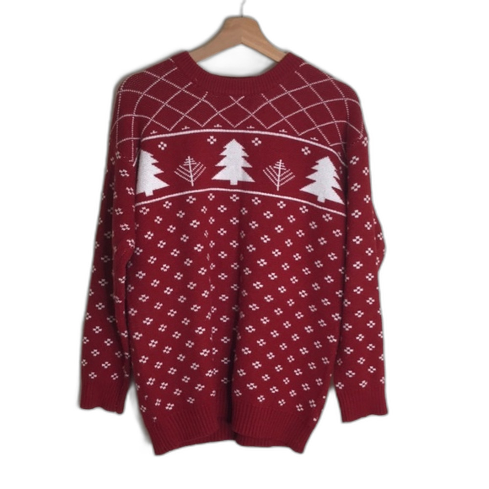 Heimish ladies red soft and cozy pullover sweater size‎ small